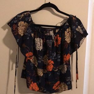 Short sleeve off shoulder blouse